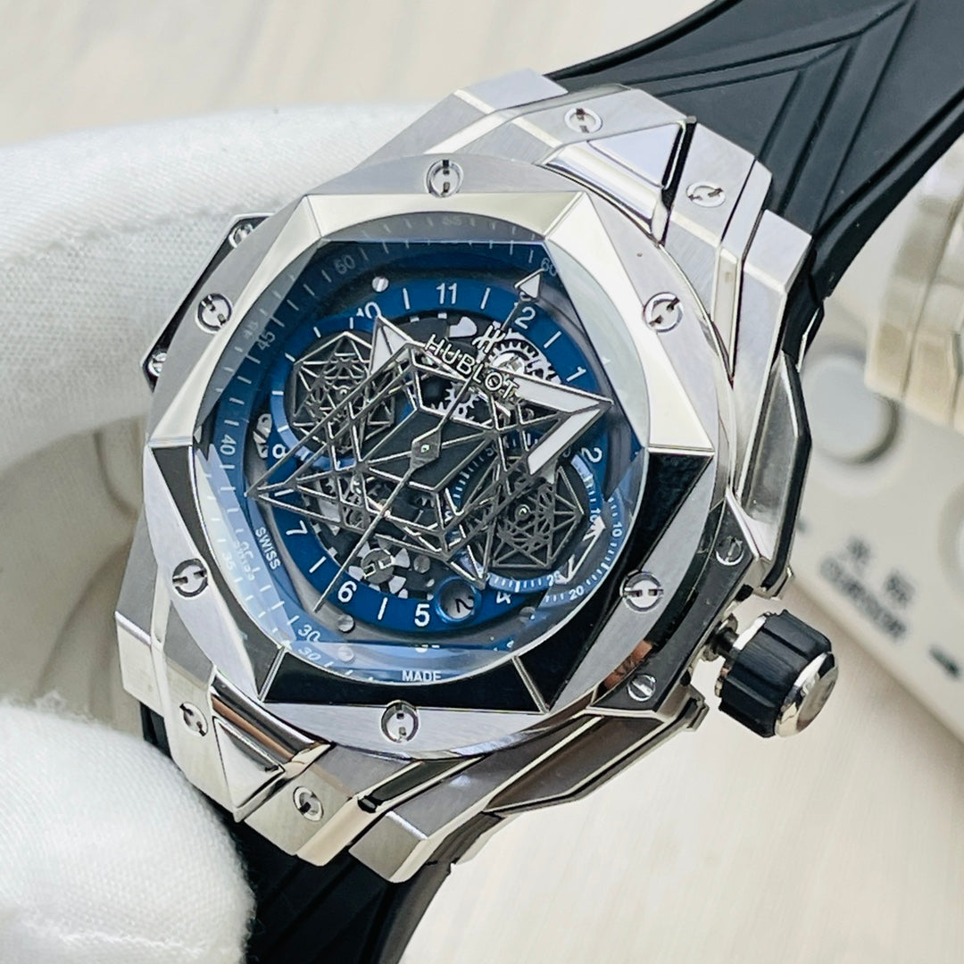 Hublot Big Bang Sang Bleu II 45mm Tattoo Watch (Top Replica)