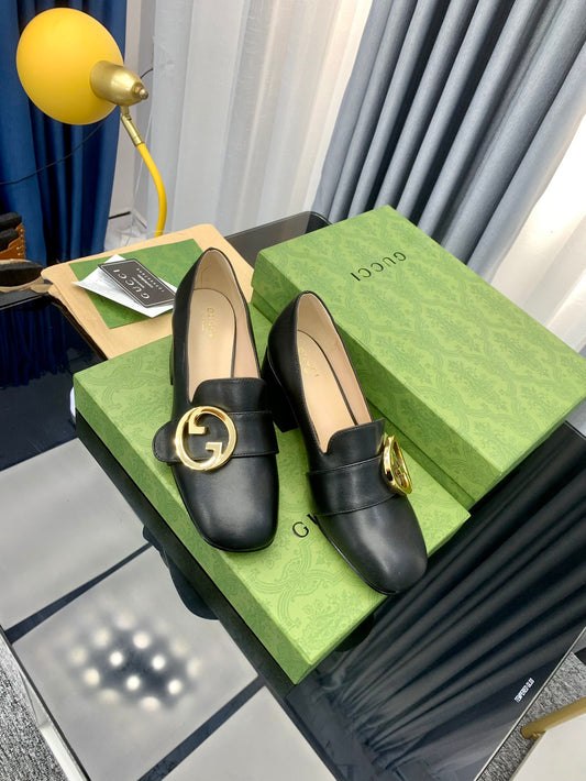 Gucci-Inspired Luxury 2022 Early Fall Double GG Leather Loafers
