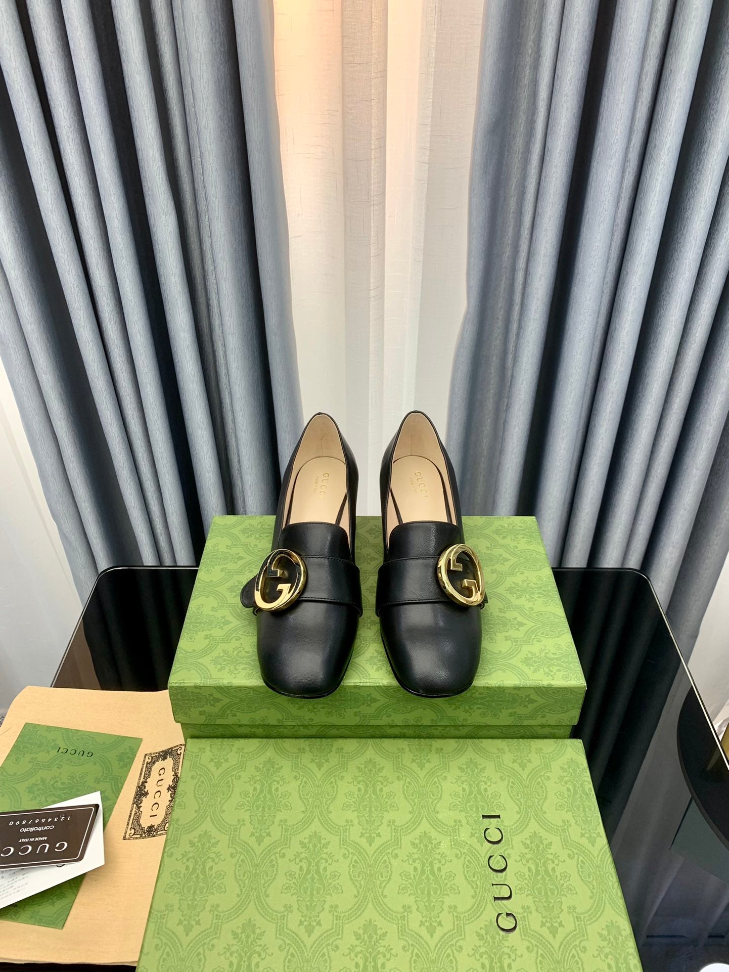 Gucci-Inspired Luxury 2022 Early Fall Double GG Leather Loafers