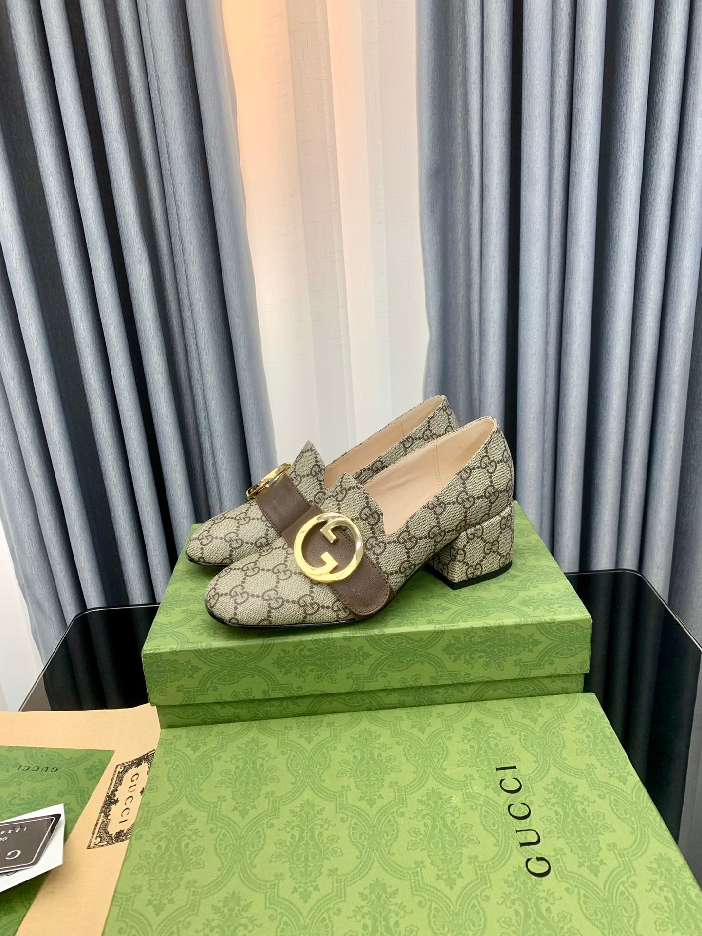 Gucci-Inspired 2022 Early Fall Double GG Round Buckle Shoes