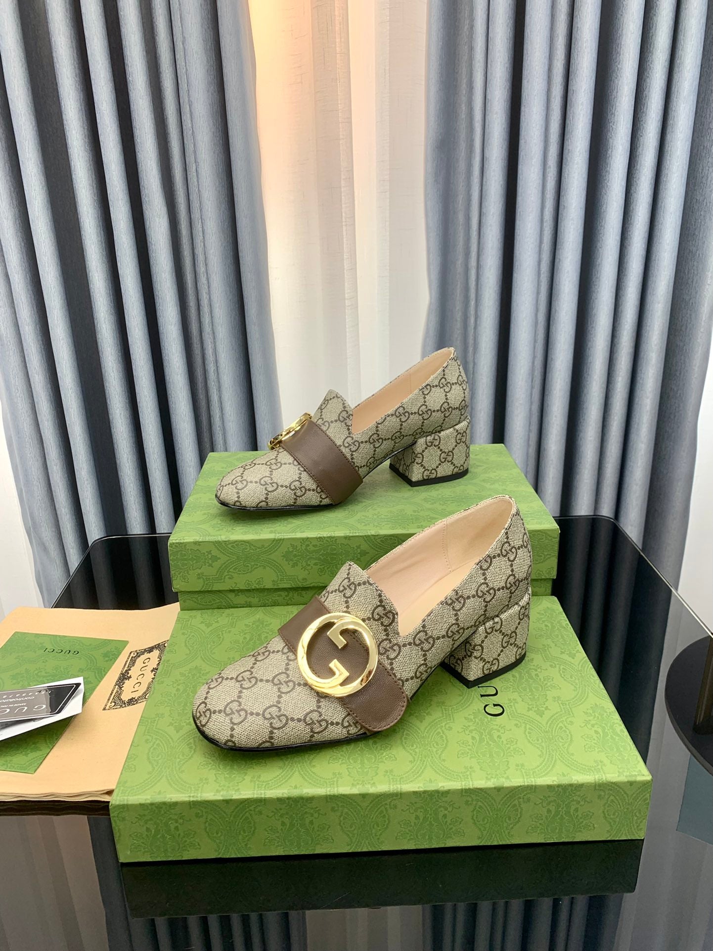 Gucci-Inspired 2022 Early Fall Double GG Round Buckle Shoes