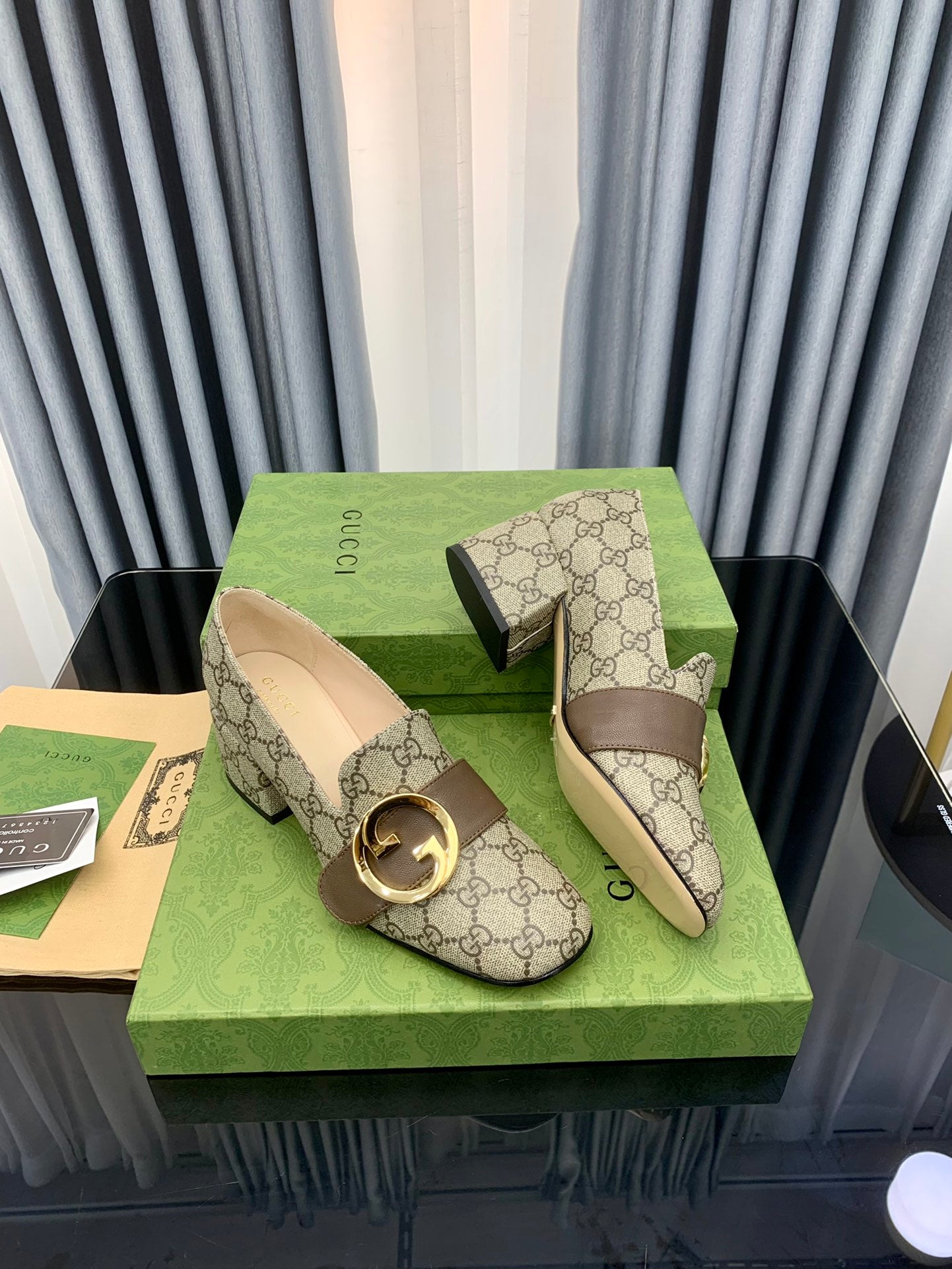 Gucci-Inspired 2022 Early Fall Double GG Round Buckle Shoes