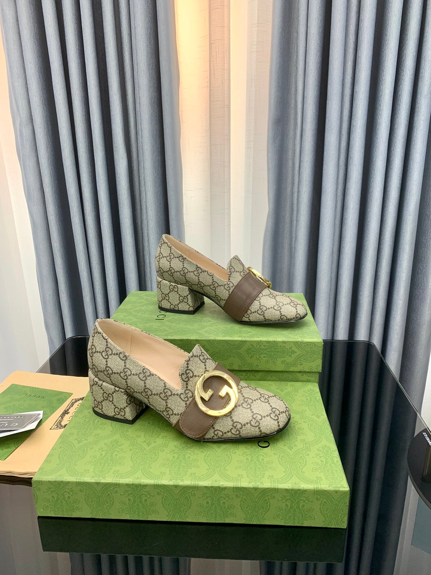 Gucci-Inspired 2022 Early Fall Double GG Round Buckle Shoes