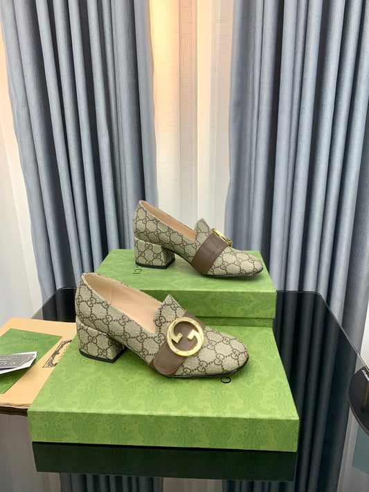 Gucci-Inspired 2022 Early Fall Double GG Round Buckle Shoes
