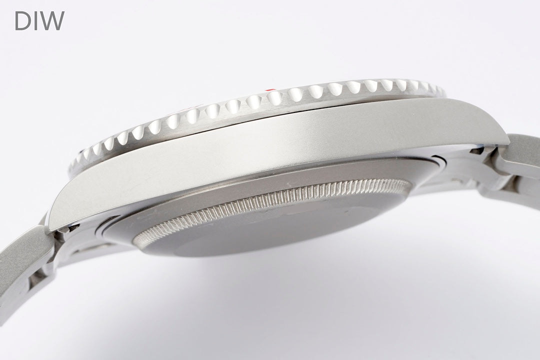 Submariner Parakeet – Custom White Ceramic Bezel & Grey Dial