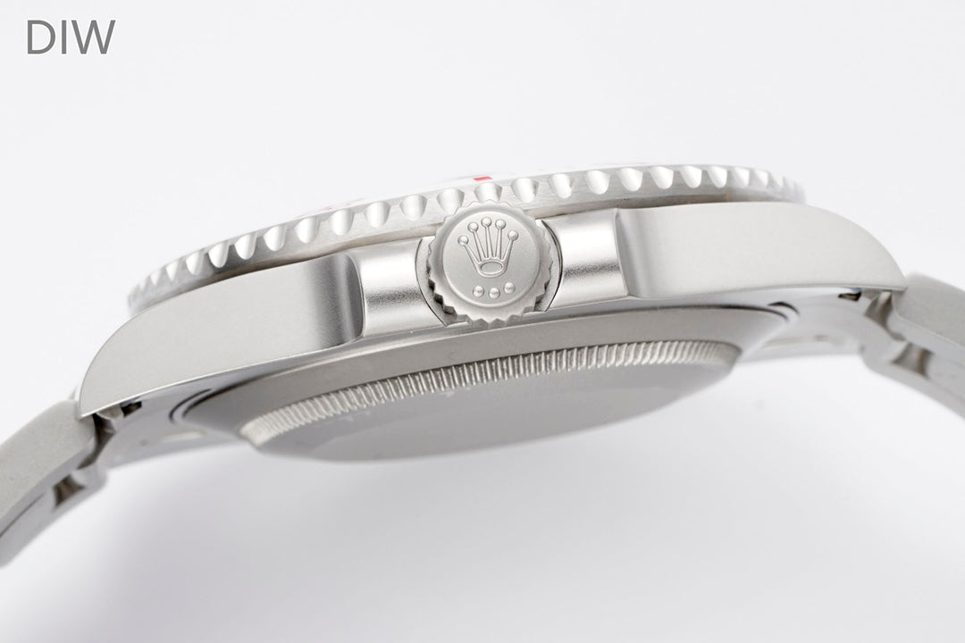 Submariner Parakeet – Custom White Ceramic Bezel & Grey Dial