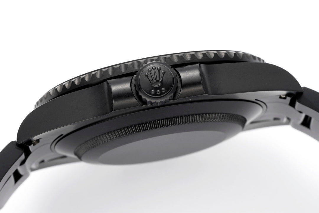 Submariner Parakeet – Custom Full Black Enamel Dial & Carbon Bezel