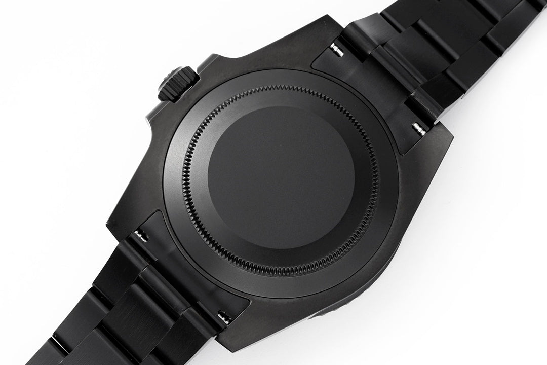 Submariner Parakeet – Custom Full Black Enamel Dial & Carbon Bezel