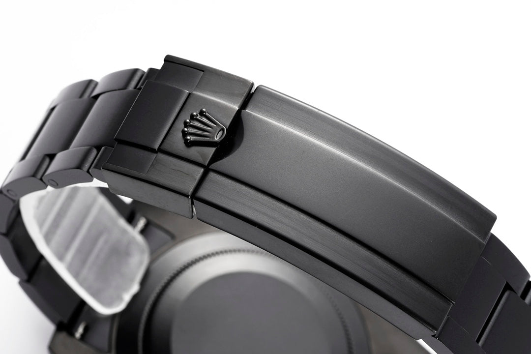 Submariner Parakeet – Custom Full Black Enamel Dial & Carbon Bezel
