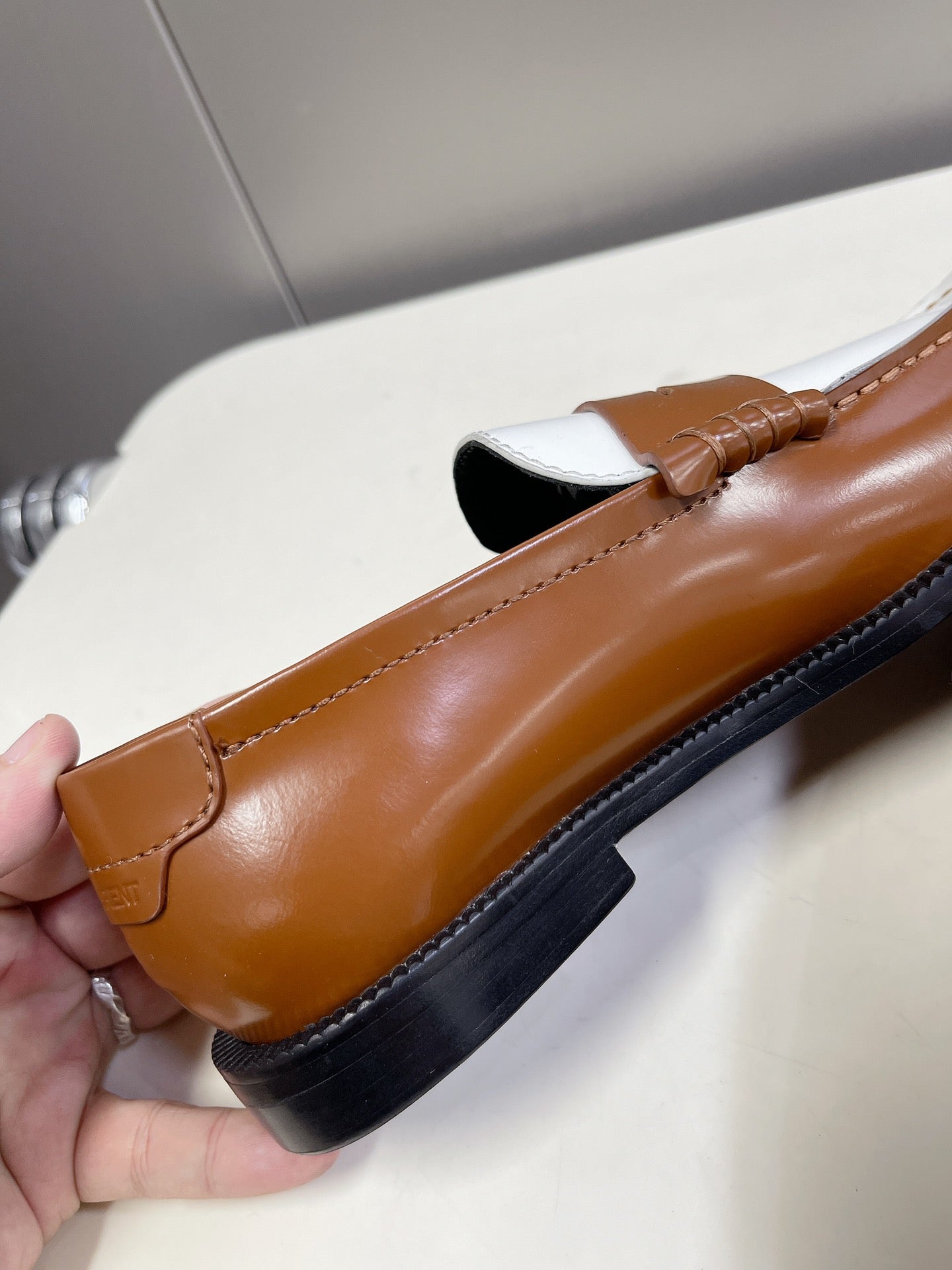 YSL-Inspired Classic Loafers with 1:1 Custom Hardware