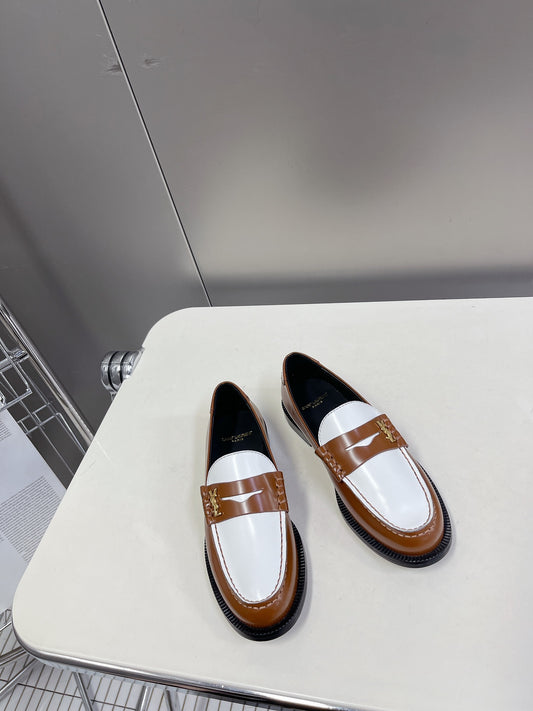 YSL-Inspired Classic Loafers with 1:1 Custom Hardware