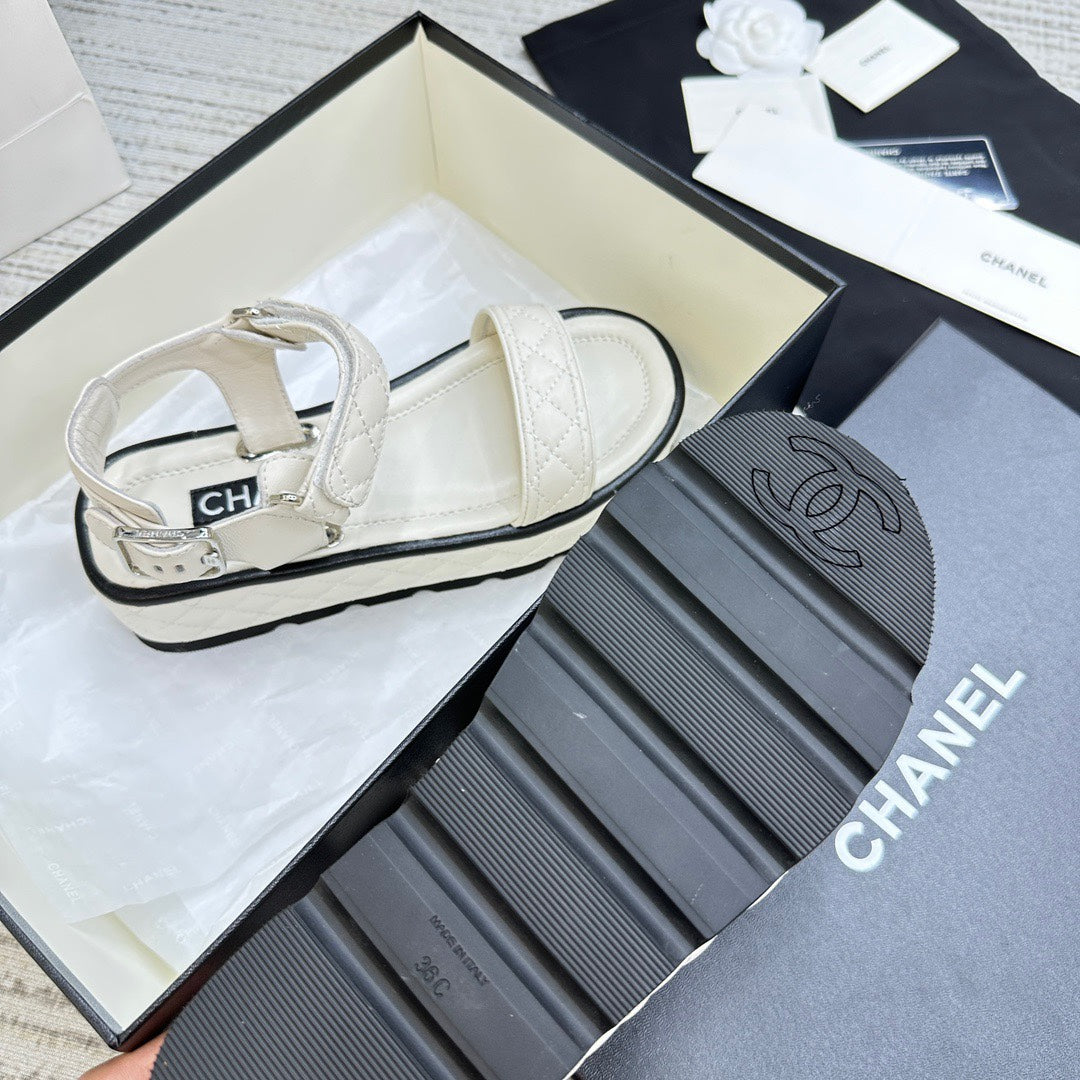 CHANEL 2024 Runway Platform Sandals – Limited Edition