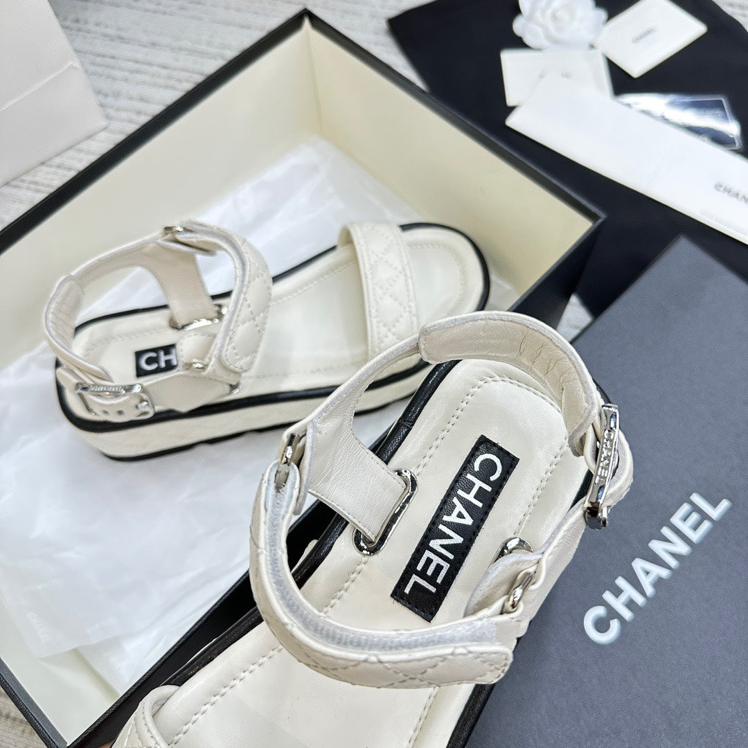 CHANEL 2024 Runway Platform Sandals – Limited Edition