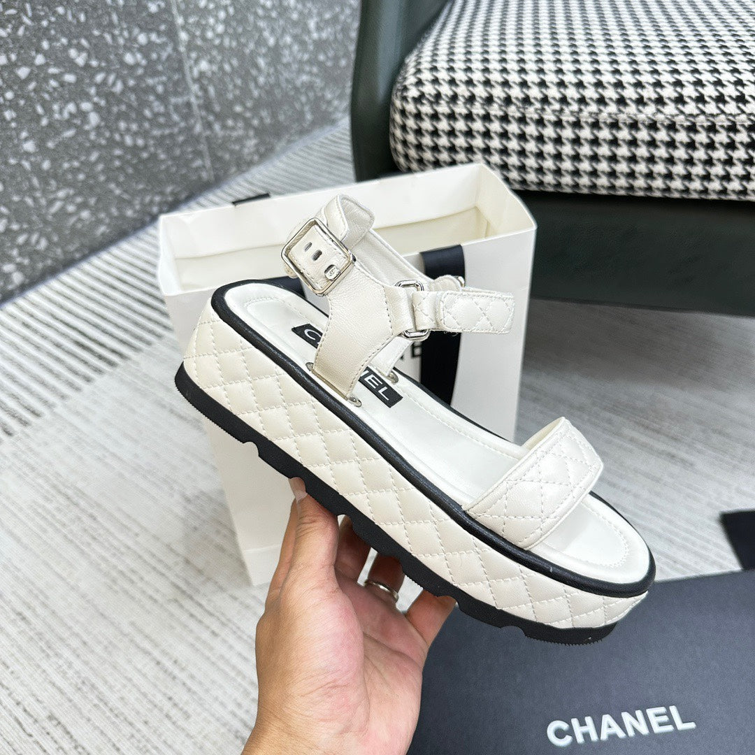 CHANEL 2024 Runway Platform Sandals – Limited Edition