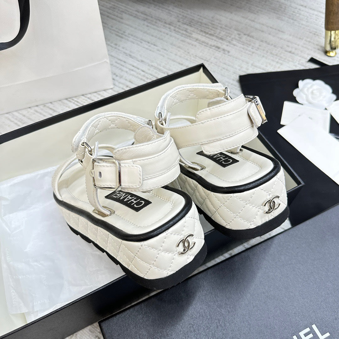 CHANEL 2024 Runway Platform Sandals – Limited Edition