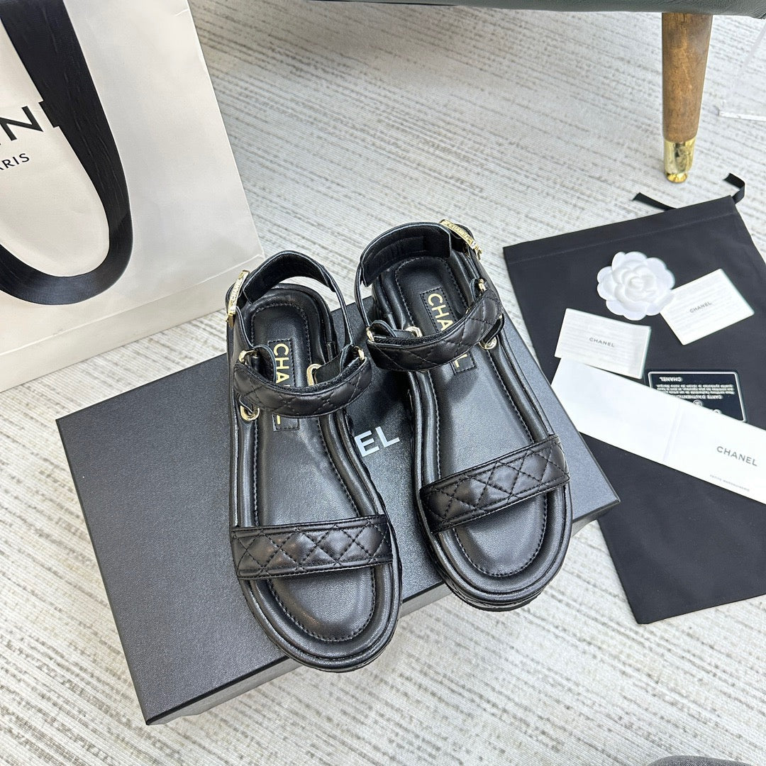CHANEL 2024 Runway Platform Sandals – Limited Edition