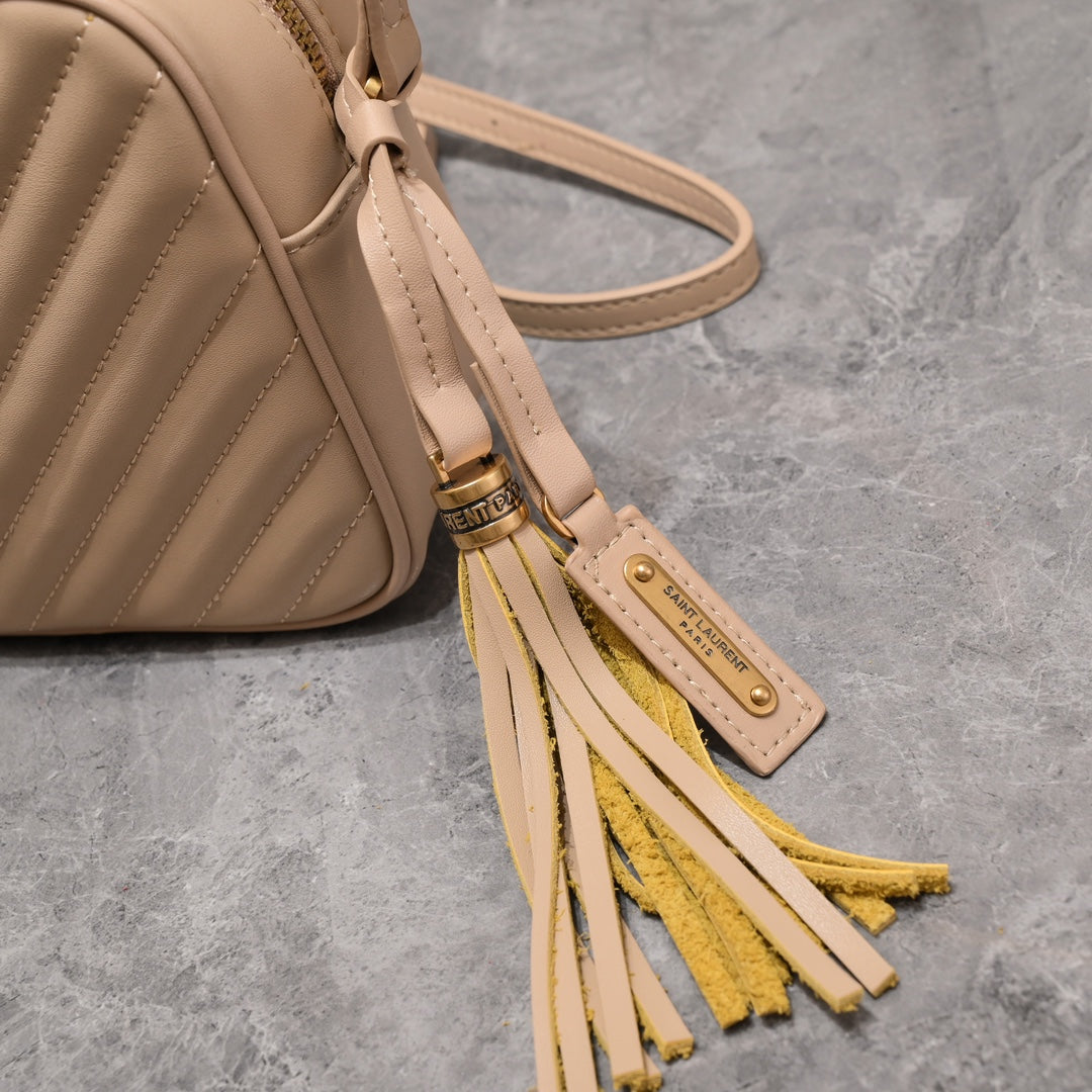 Lou Camera Bag –  Leather with Hardware | 100% Italian Calfskin