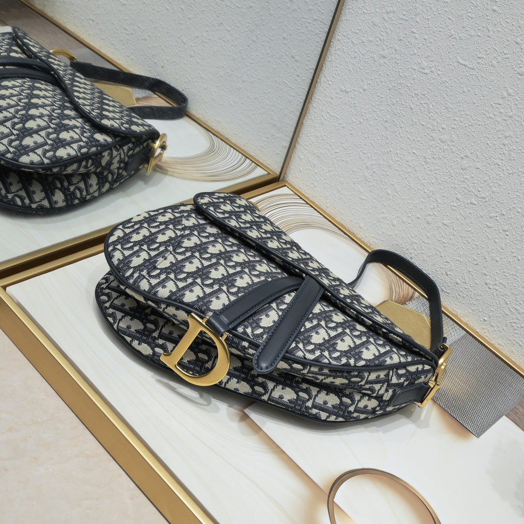 Dior Saddle Bag – Oblique Canvas  Top Market Version + Gift Box