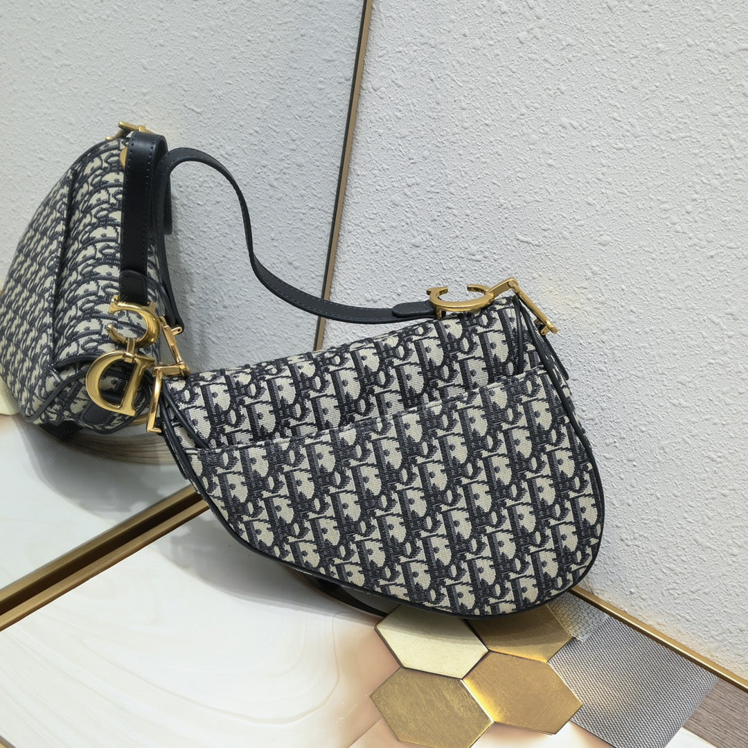 Dior Saddle Bag – Oblique Canvas  Top Market Version + Gift Box