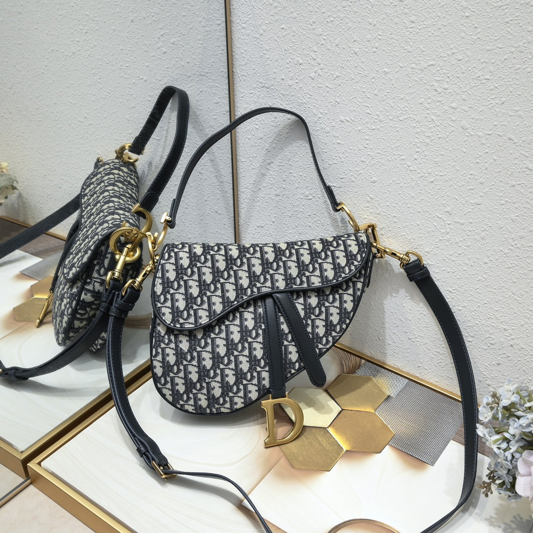 Dior Saddle Bag – Oblique Canvas  Top Market Version + Gift Box