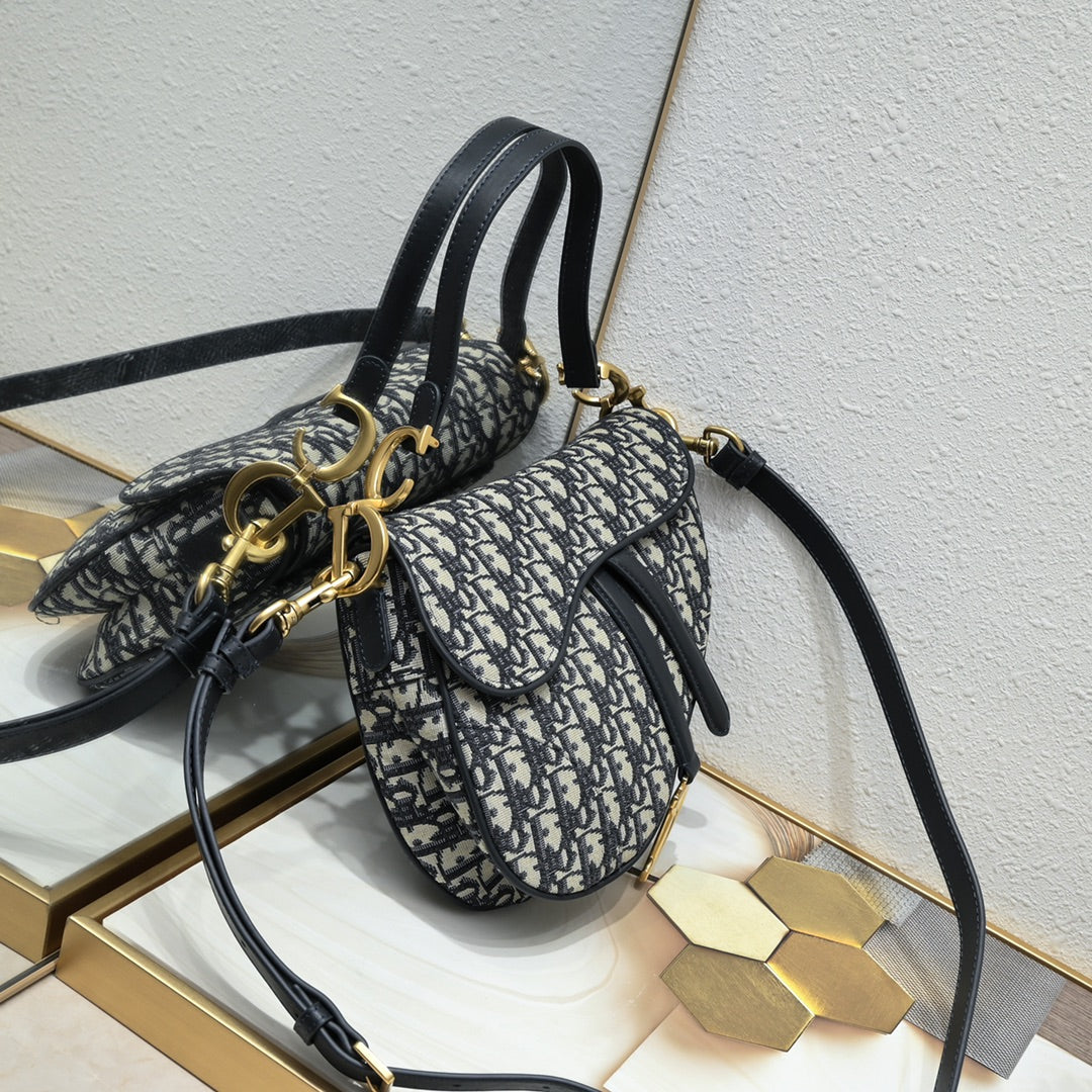 Dior Saddle Bag – Oblique Canvas  Top Market Version + Gift Box