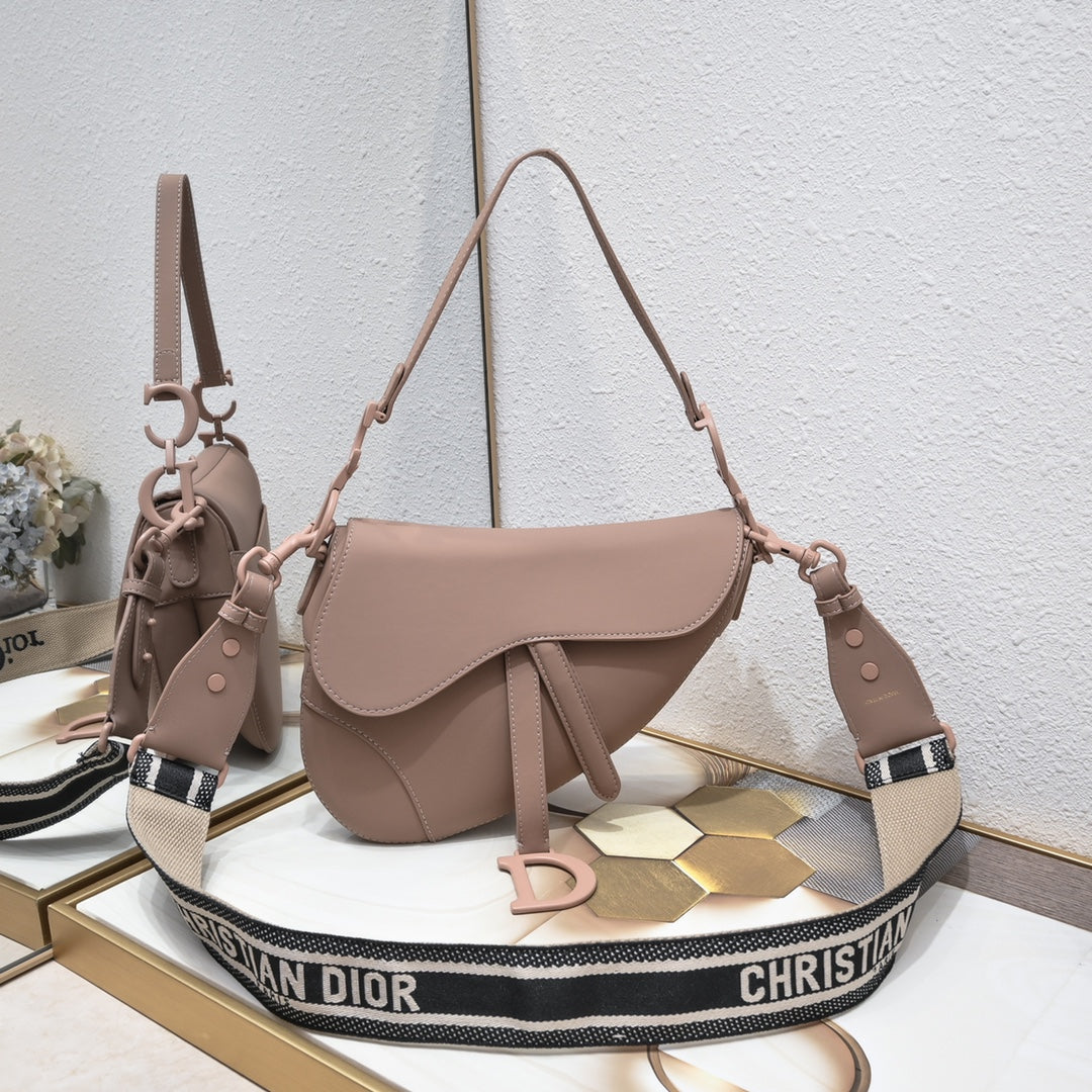 Dior Saddle Bag – Large Matte Series | Black, White, Nude, Gray