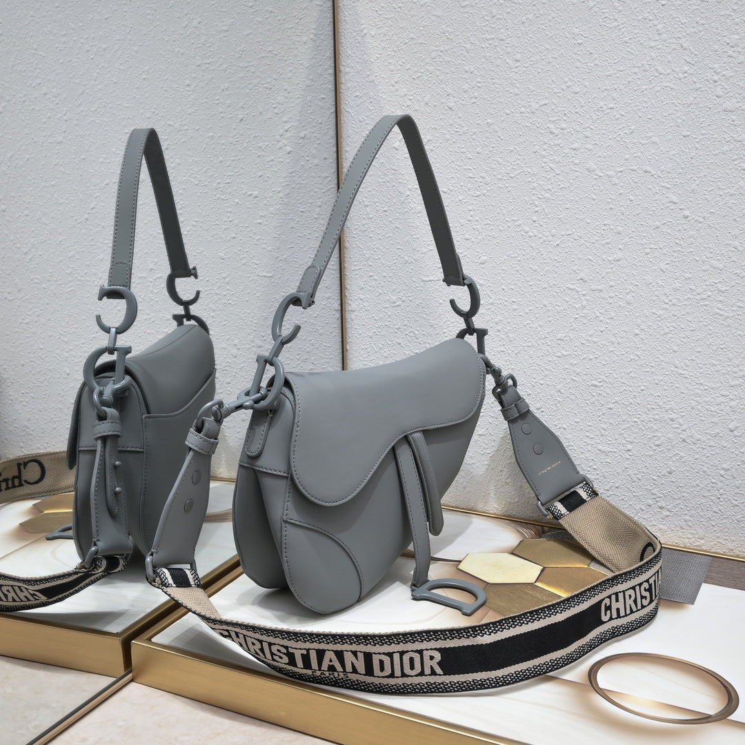 Dior Saddle Bag – Large Matte Series | Black, White, Nude, Gray