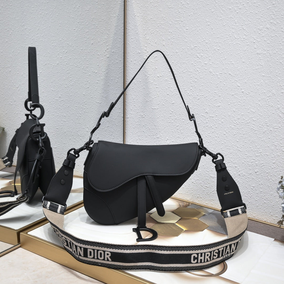 Dior Saddle Bag – Large Matte Series | Black, White, Nude, Gray