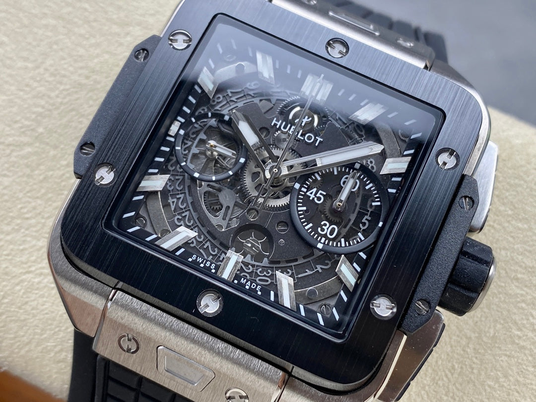 Hublot Square Bang Unico – Titanium & Sapphire Dial
