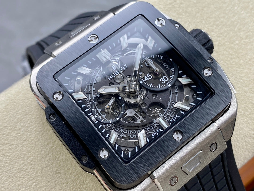 Hublot Square Bang Unico – Titanium & Sapphire Dial