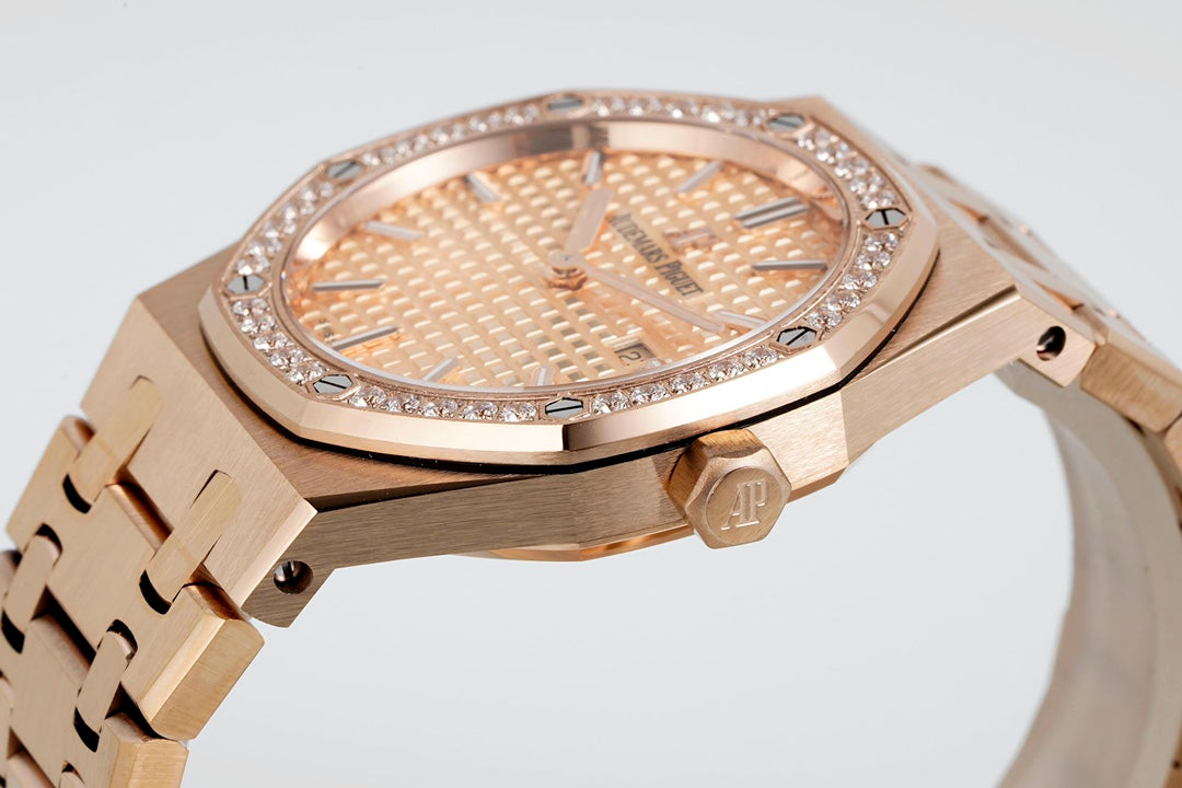 Audemars Piguet Royal Oak Ladies Watch – Rose Gold Elegance