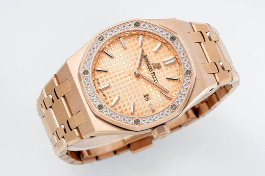 Audemars Piguet Royal Oak Ladies Watch – Rose Gold Elegance