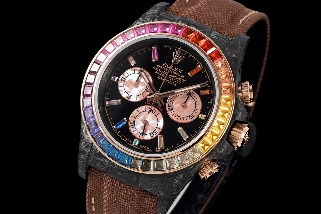 Rolex Daytona “Rainbow Sunray” – Sunshine-Inspired Rainbow Elegance