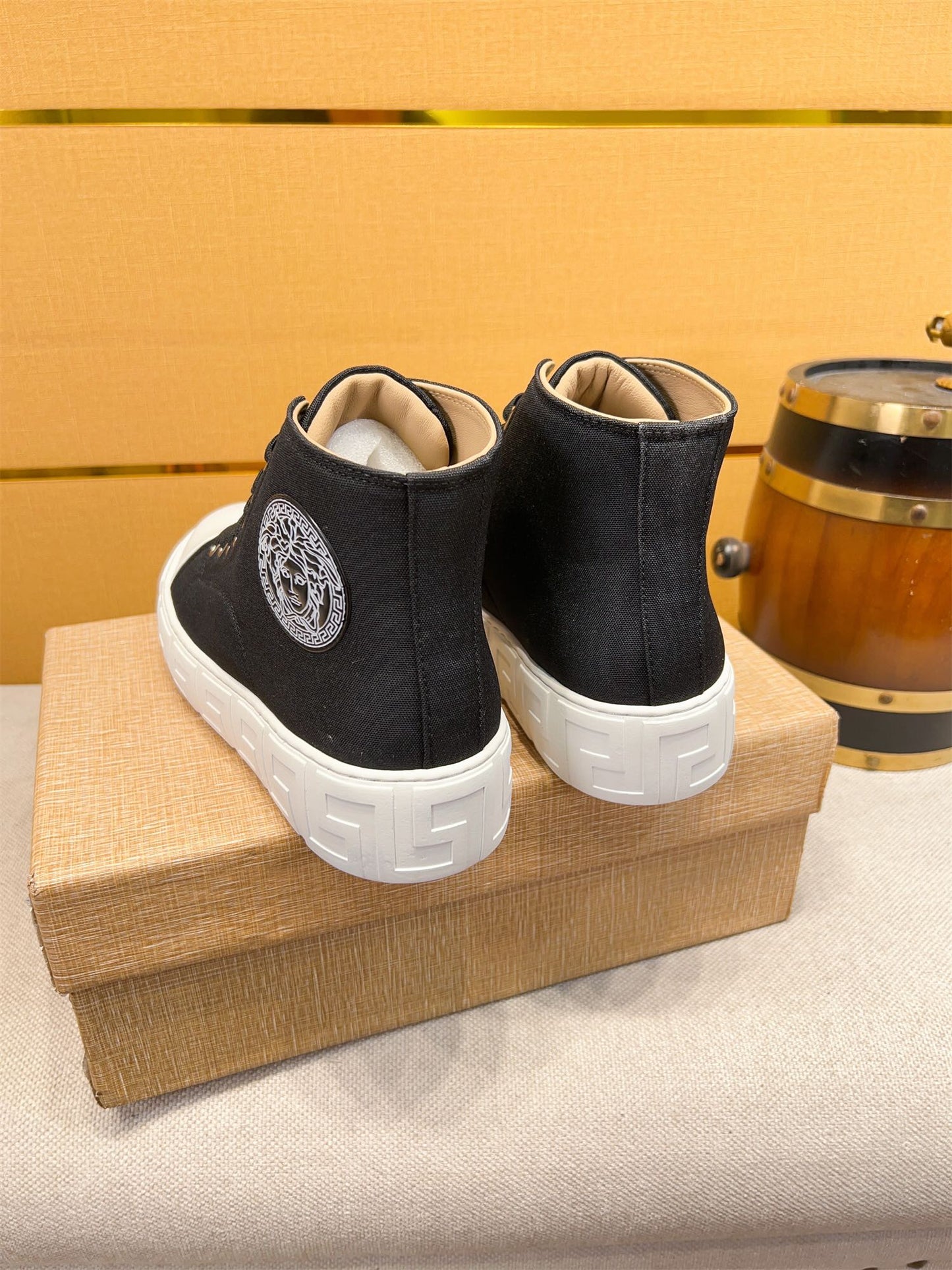 Versace Classic High-Top Sneakers – Stylish Launch for Trendsetting Men
