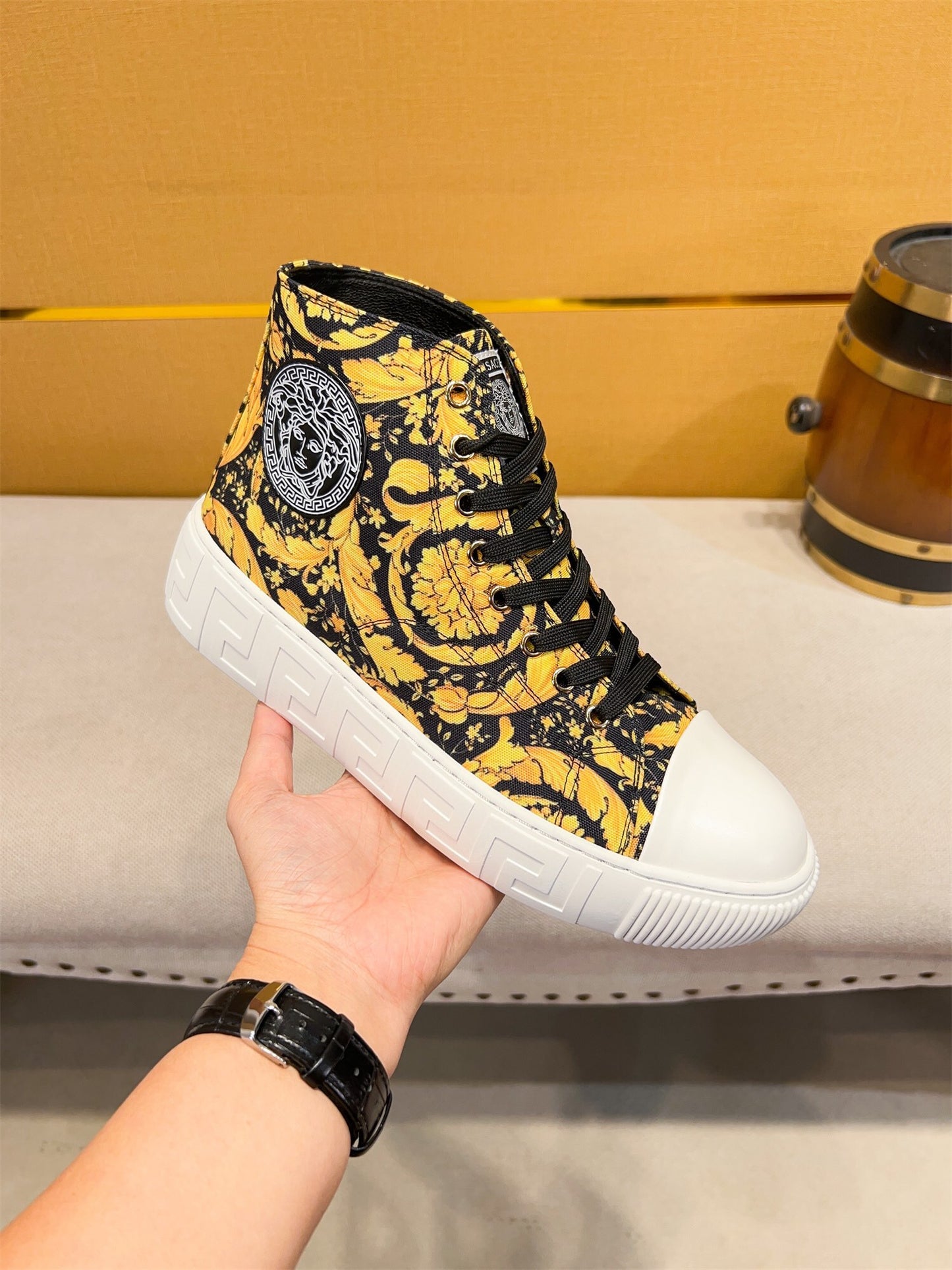 Versace High-Top Men’s Sneakers – Classic Launch Edition