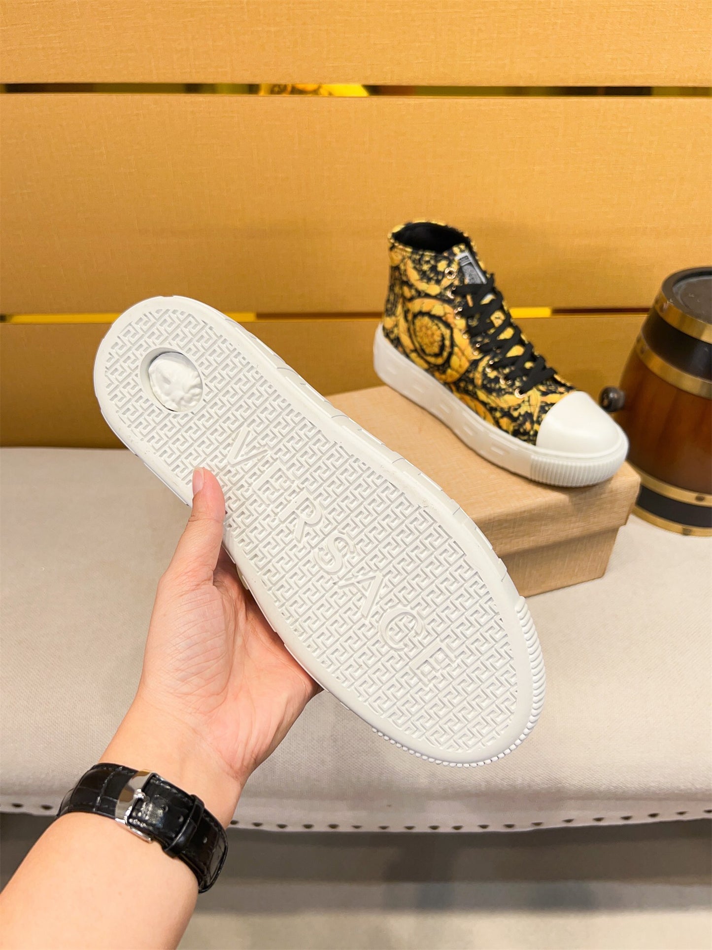 Versace High-Top Men’s Sneakers – Classic Launch Edition