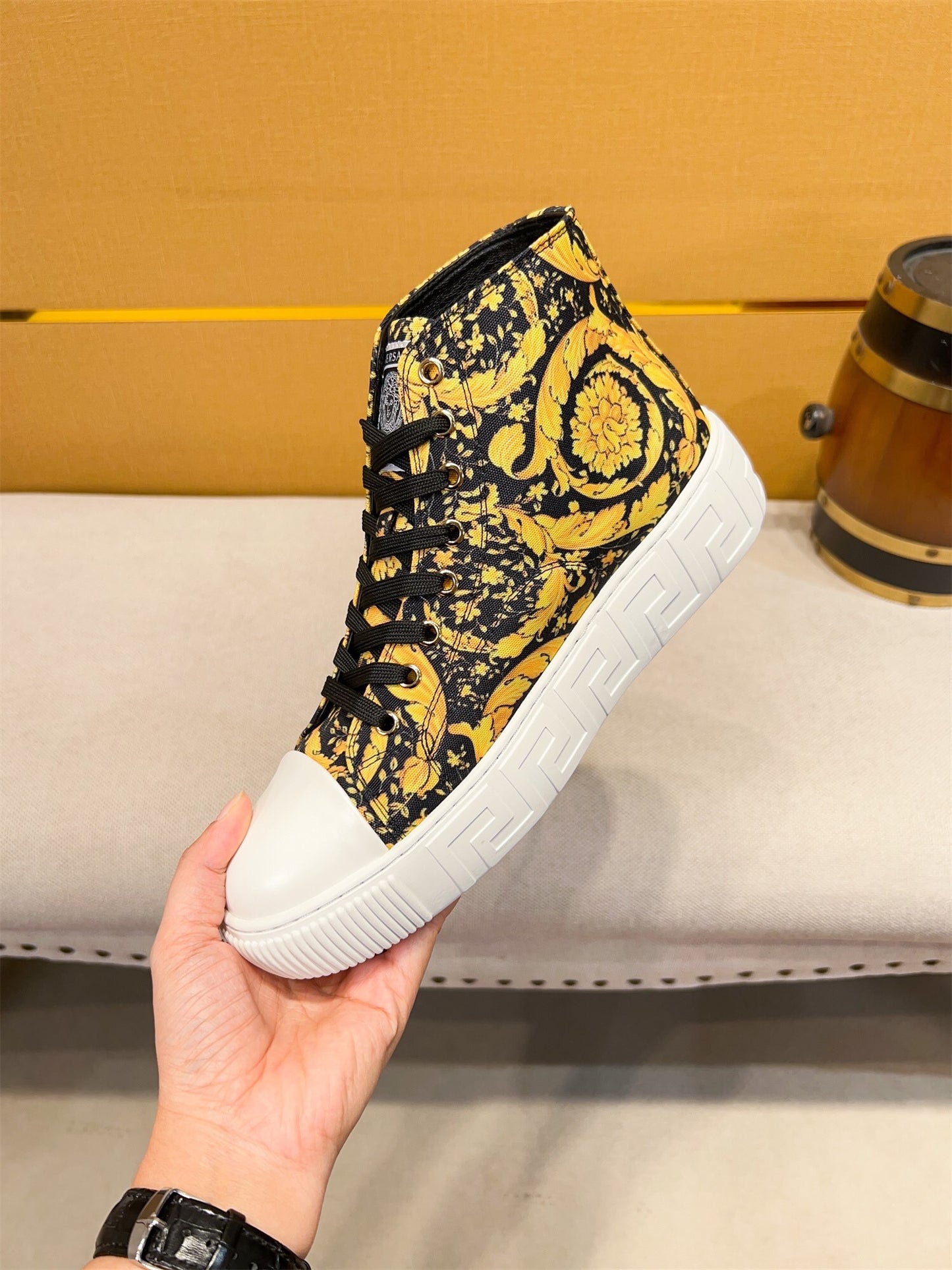 Versace High-Top Men’s Sneakers – Classic Launch Edition
