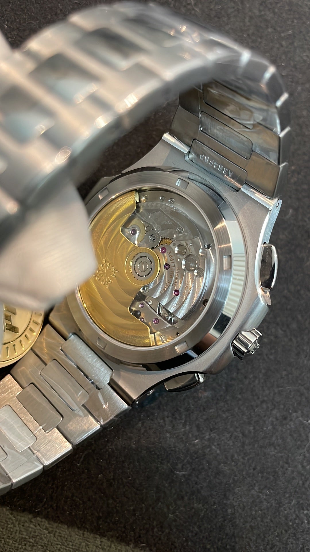 Golden Eagle 5990/1A Dual Time Nautilus Watch – Steel Sport Luxury