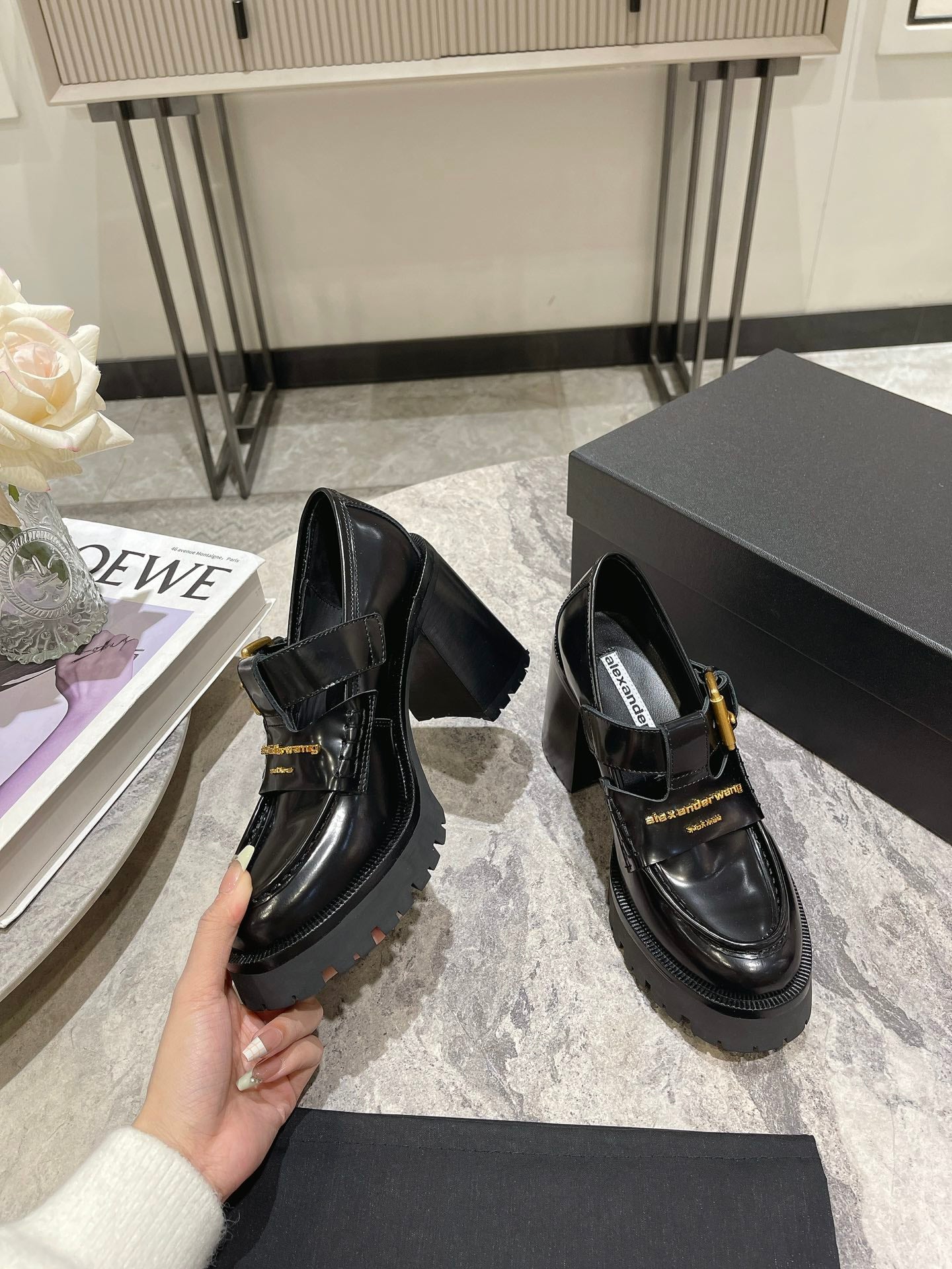 Alexanderwang 2024 Early Spring Hollow-Out Leather Boots – Luxe Statement Piece