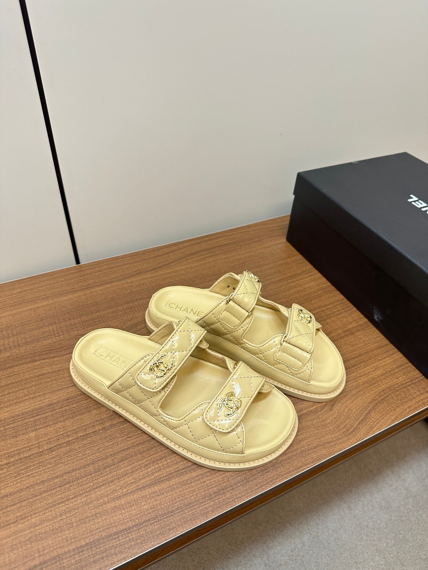 CHANEL 2024 SS Beach Sandals – Signature Metal CC Design
