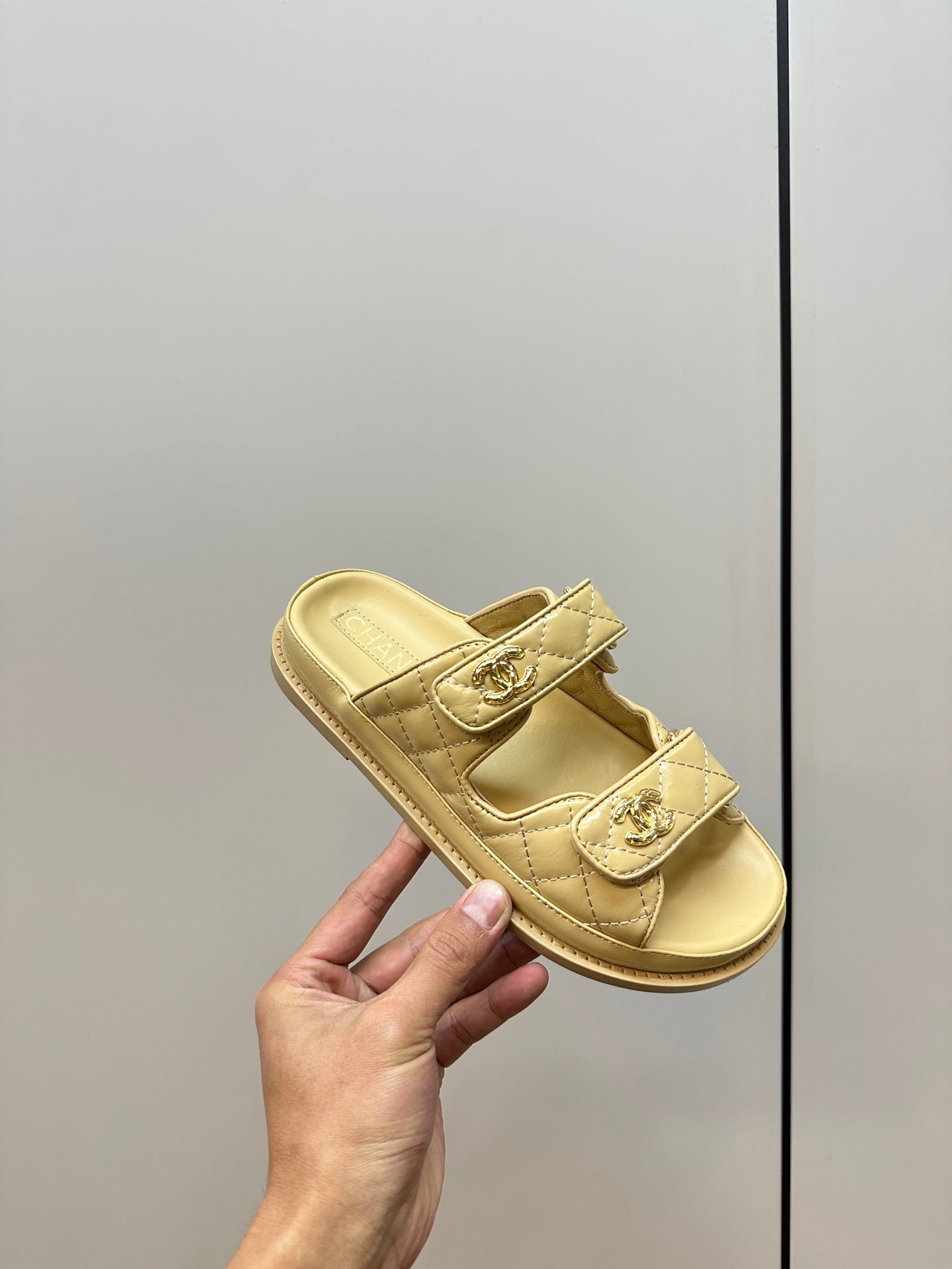 CHANEL 2024 SS Beach Sandals – Signature Metal CC Design