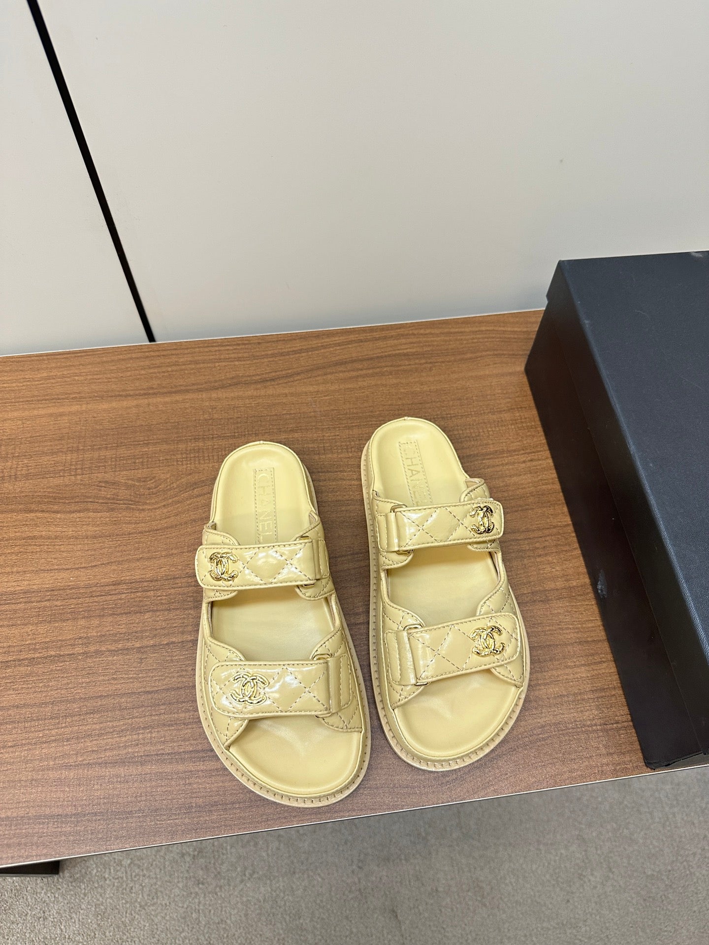 CHANEL 2024 SS Beach Sandals – Signature Metal CC Design