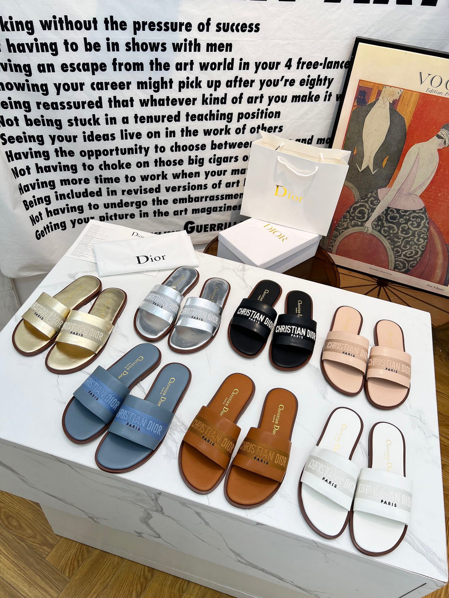DIOR 2024 Spring/Summer Embroidered Logo Slides – Must-Have