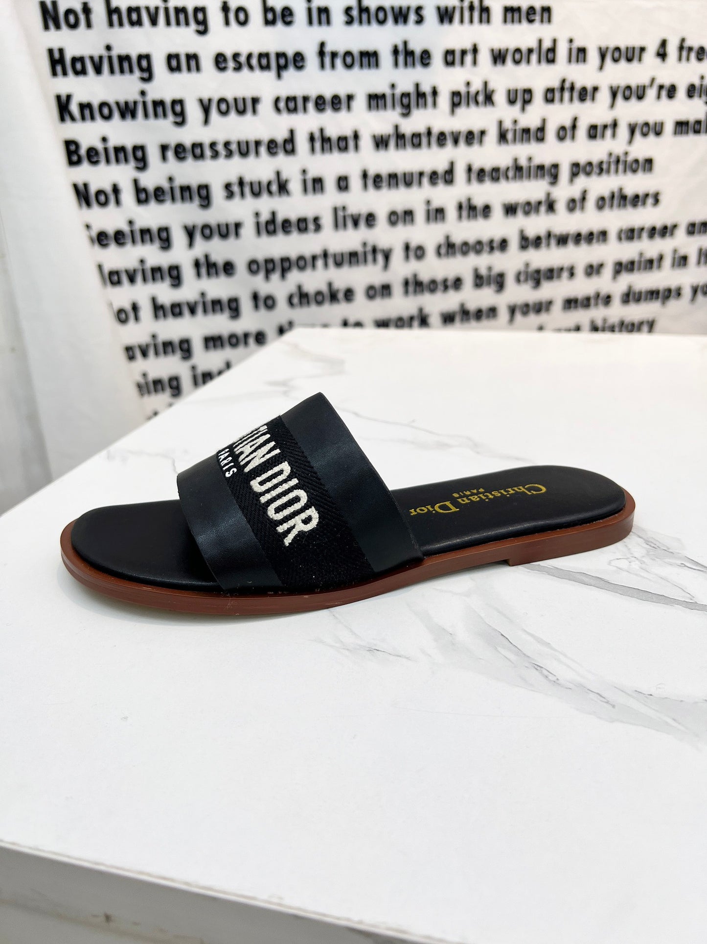 DIOR 2024 Spring/Summer Embroidered Logo Slides – Must-Have