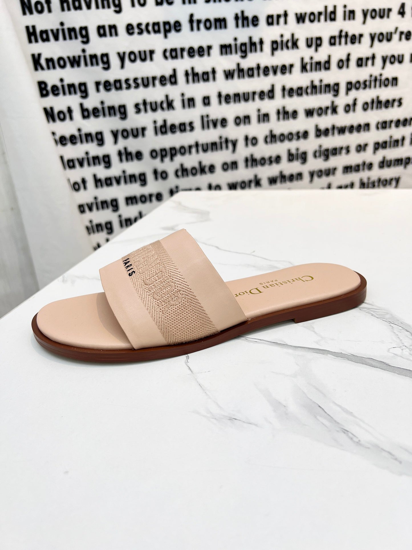 DIOR 2024 Spring/Summer Embroidered Logo Slides – Must-Have