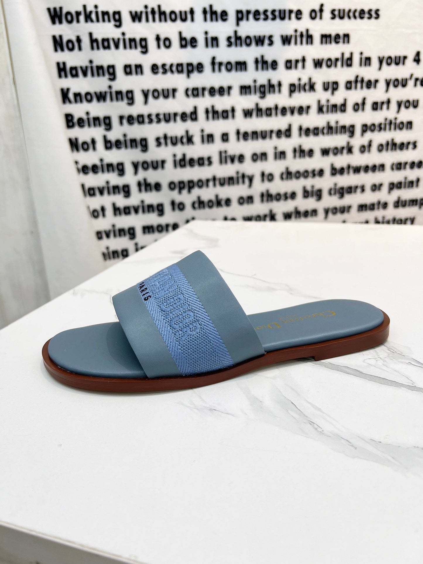 DIOR 2024 Spring/Summer Embroidered Logo Slides – Must-Have