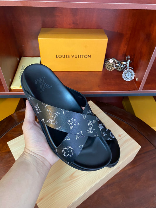 LV-Inspired Luxury Slides – Unisex