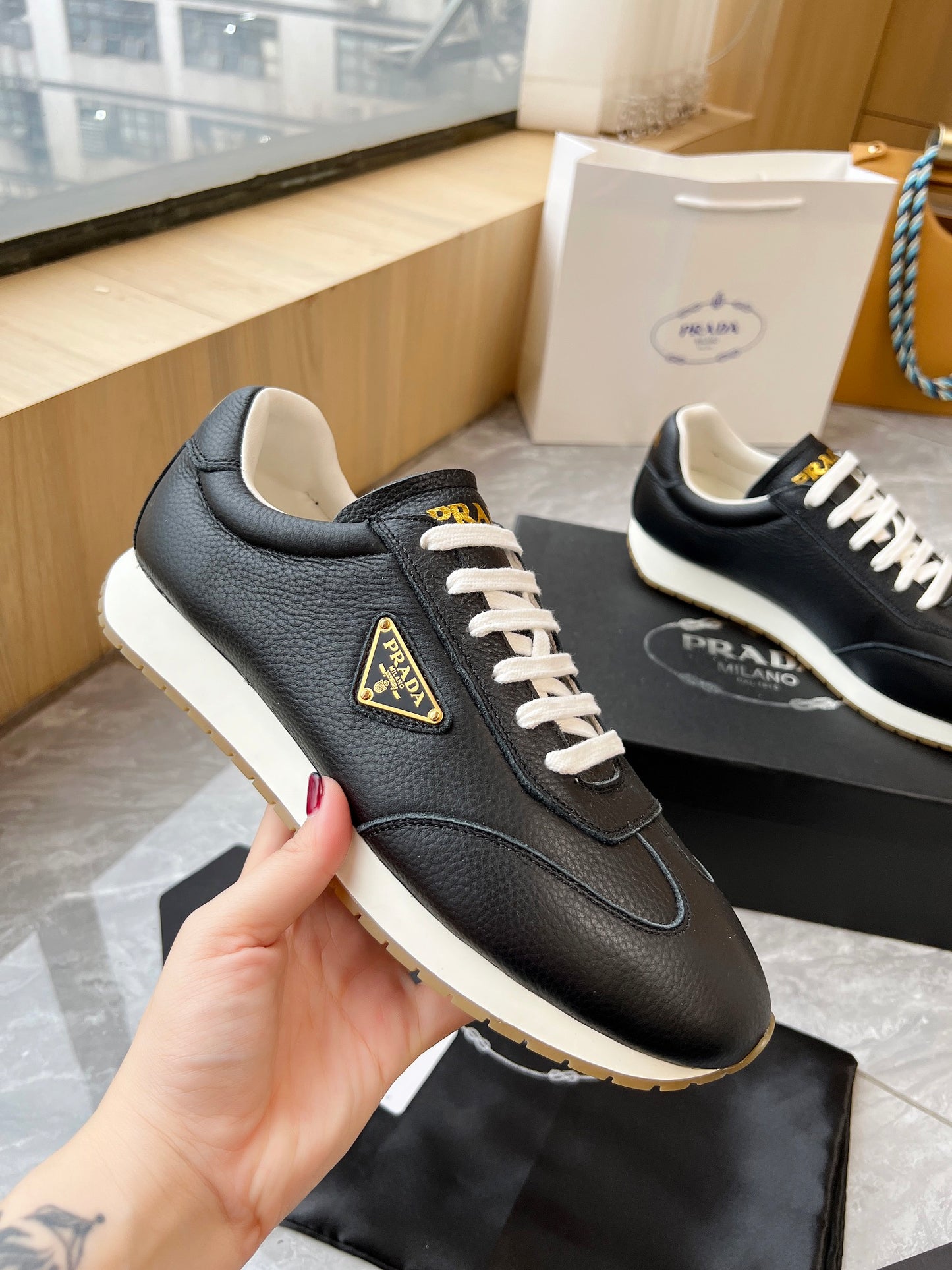 Prada Premium High-Top Sneakers – 2024 Couple’s Edition