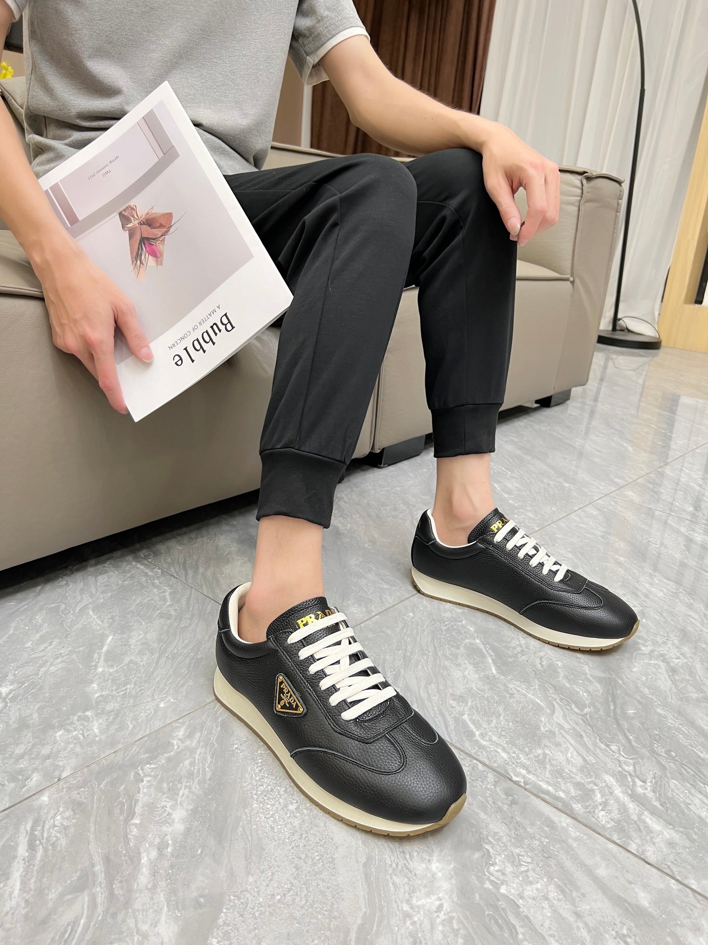 Prada Premium High-Top Sneakers – 2024 Couple’s Edition