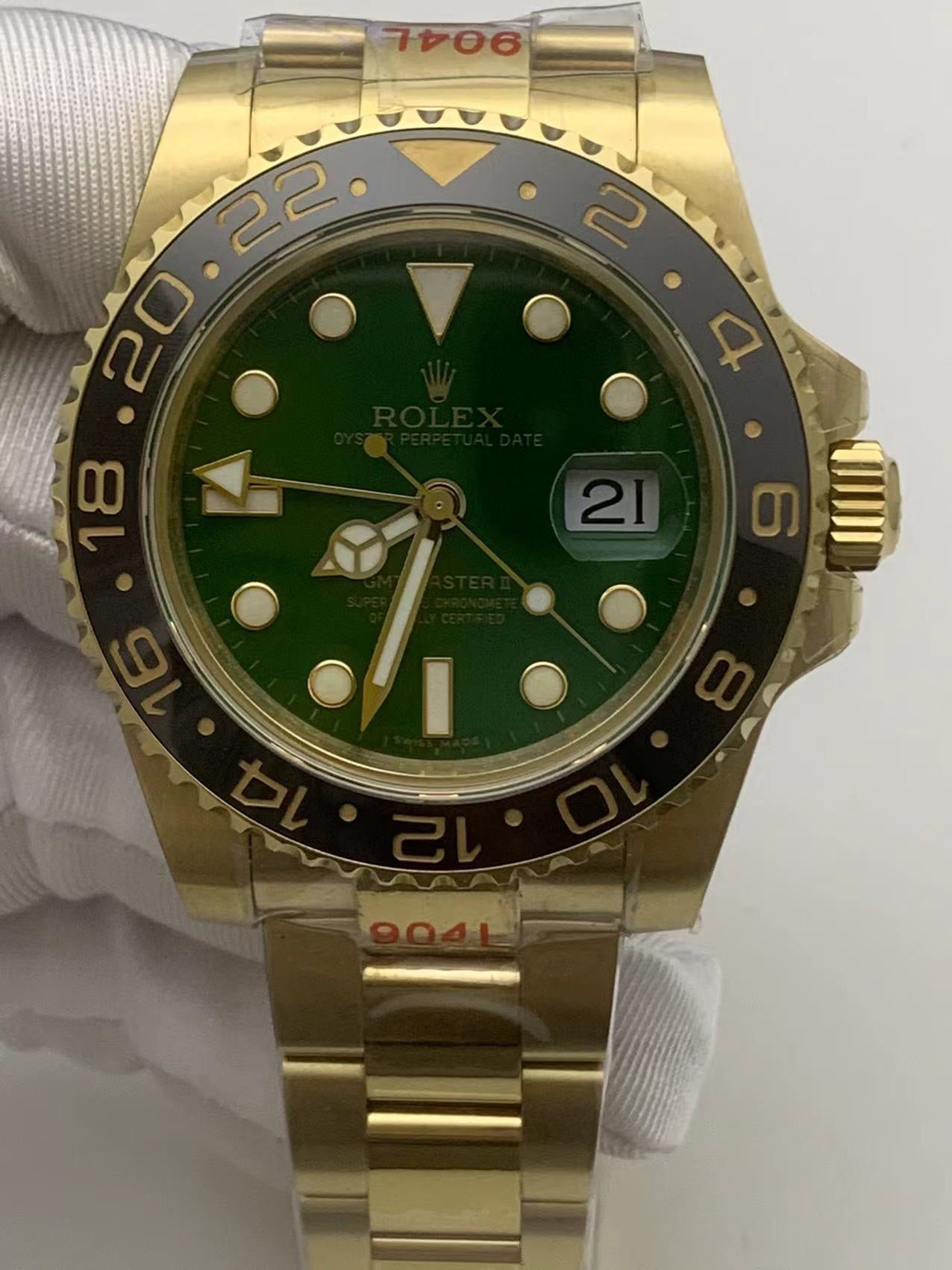 GMT Watch  904L Stainless Steel Precision